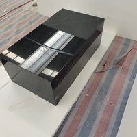Table basse centrale en marbre noir et pierre vintage moderne Meubles de salon par le fabricant pour un usage domestique