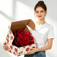 Boîte rigide personnalisée avec poignée, impression UV, étanche, haut de gamme, écologique, réutilisable, logo personnalisé, fermeture magnétique, portable, pour chaussures
