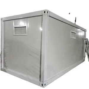 Casa contenedor con energía solar paquete plano 20 pies prefabricado con casa contenedor precio empresa Baño