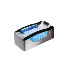 Luxe Cascade SPA Baignoire Air Massage Whirlpool Jet Baignoire Avec LED Lumière Colorée pour 1 Personne