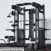 Máquina Multifuncional SK Smith con Cable Cruzado de 140 kg, Equipo de Gimnasio Comercial Todo en Uno para Centros de Fitness