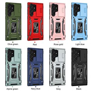 เคสสำหรับ Samsung Galaxy S24 Ultra ป้องกันเลนส์กล้องแบบเลื่อน พร้อมขาตั้งแม่เหล็ก 2 in 1 สำหรับโทรศัพท์มือถือ Samsung S23 S24 - Product Image 3