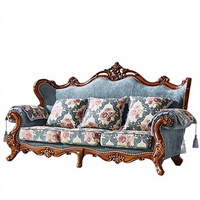 Canapé de salon de style européen simple en tissu mélangé, idéal pour petit appartement, canapé de luxe classique 123, grand canapé de style américain