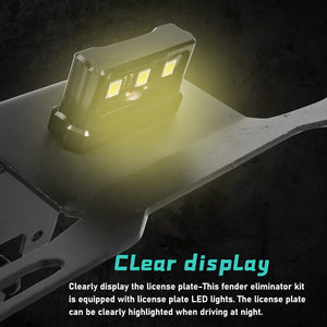 XXUN para YAMAHA mt15, accesorios para motocicleta 19-21, soporte para matrícula, luz LED, <span class=keywords><strong>placa</strong></span> <span class=keywords><strong>de</strong></span> registro, indicador <span class=keywords><strong>de</strong></span> señal <span class=keywords><strong>de</strong></span> giro - Product Image 2