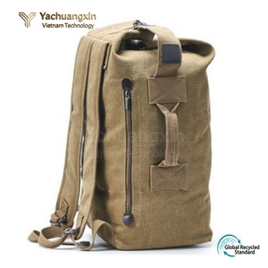Sac à dos en toile de grande capacité, sac de voyage pour le camping en plein air, sac de sport pour hommes, utilisation toutes saisons - Product Image 2