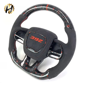 Volant en fibre de carbone pour <span class=keywords><strong>Dodge</strong></span> Challenger, volant Hellcat <span class=keywords><strong>SRT</strong></span> 2015-2024, personnalisation possible - Product Image 4
