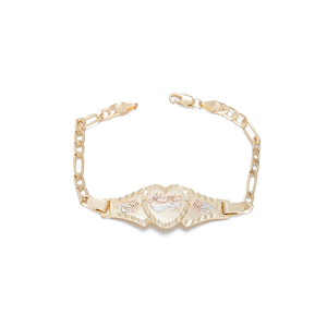 Braccialetti Classici con Lettere d'Amore e Scritta 'Mama' per Bambini, Design 2021, Placcati in Oro 18k, Regalo per la Mamma - Product Image 1