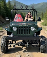 Mini Jeep 300cc à grand espace habitable, cabine multi-passagers, performance 4x4 tout-terrain pour les voyages en équipe, les loisirs et les déplacements hors route
