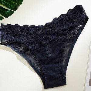 Explosive transparente, dünne Mesh-Höschen mit niedriger Taille, ausgehöhlt - Product Image 1