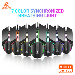 Mouse Ottico Cablato Jeqang JM-530, USB 1,5 Metri, Illuminazione Retroilluminata Colorata, Design Ergonomico per Entrambe le Mani, 4 Pulsanti, per Giocatori - Product Image 3