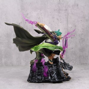 XRH Statuetta Anime <span class=keywords><strong>One</strong></span> Piece Roronoa Zoro GK Wano Roof Tre Spade Action Figure <span class=keywords><strong>Manga</strong></span> Giapponese PVC Alta Qualità 12+ Anni Unisex - Product Image 4