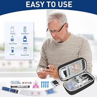 Boîte de rangement isotherme rigide personnalisée pour flacons de peptides, boîte de transport isotherme en EVA sur mesure pour diabétiques