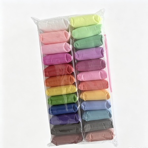Argile à modeler éducative super légère à séchage à l'air, 24 couleurs, pour slime DIY avec paillettes décoratives, cadeau pour les 5-7 ans - Product Image 2