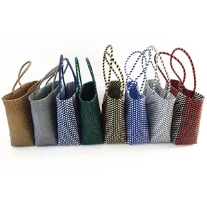 Recycled Exported Reusable PPわらStorage Handwoven Bag