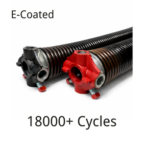 Ressorts de torsion pour porte de garage avec revêtement époxy, 85 mm de long, diamètre extérieur 20 mm, fil de 3 mm, capacité de charge 85 lb, hélicoïdaux, pour portes à gauche et à droite - Product Image 1