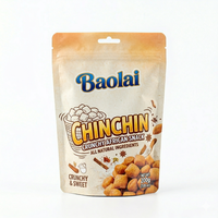 Bolsas de plástico personalizadas con cierre de cremallera de 500 g para envasar alimentos, chips, galletas, bocadillos, chinchín