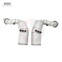 Tuyau d'échappement en acier inoxydable 304 de haute qualité SD 1,5 mm avec catalyseur pour Audi RS Q8/SQ8 4.0T 2022-2023, soudé TIG haute température