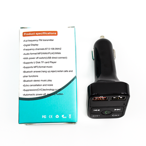 Transmisor <span class=keywords><strong>FM</strong></span>, reproductor de MP3 para coche, cargador electrónico automático para teléfono, accesorios para coches - Product Image 4