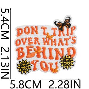 Grosir tambal bordir populer kata bagus kutipan inspirasional tambalan bordir pakaian untuk wanita - Product Image 5