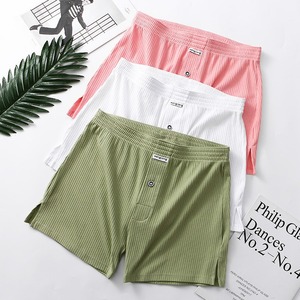 Pantalones <span class=keywords><strong>Aro</strong></span> de verano para hombre al por mayor, shorts deportivos de algodón transpirables, pantalones de descanso de color liso con ribetes verticales, tallas grandes - Product Image 2