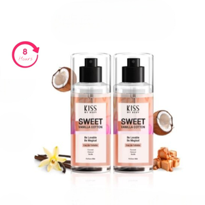 Brume parfumée Kiss My Body, vanille douce et coton, 88 ml, parfum longue tenue 8 heures, senteur délicate qui fait un effet magique. - Product Image 3