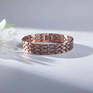 Nhà Máy Bán Buôn Hợp Thời Trang 4-Trong-1 Sinh Học Vòng Đeo Tay Từ Tính Tinh Khiết Đồng Y Tế Cho Các Cặp Vợ Chồng Người Đàn Ông Của Phụ Kiện - Product Image 6