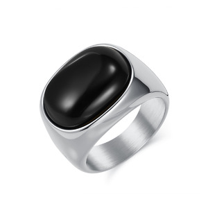 yunnique popular jewelry <b>titanium</b> steel <b>ring</b> with natural tiger's eye stone inlay, men's niche design, high-end gem - Product Image 5
