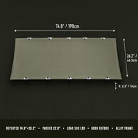 Lit de camping pliable en alliage d'aluminium ultraléger OEM, hauteur réglable, pour la randonnée et le camping en plein air