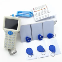 NFC IC 13,56 MHz tarjeta/llavero copia grabable RFID ID 125Khz lector de tarjetas duplicador de tarjeta de acceso