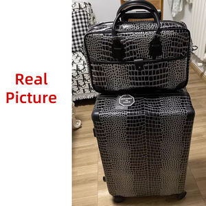 Valise à roulettes en cuir <span class=keywords><strong>de</strong></span> voyage à roulettes <span class=keywords><strong>2</strong></span> pièces - Product Image 3
