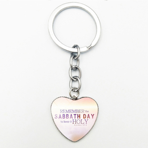 Mignon <span class=keywords><strong>Bible</strong></span> Psaume Coeur Jésus Prière Verre Pendentif Porte-clés L'écriture Foi Chrétienne Devis Bijoux - Product Image 3