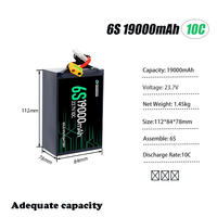 Batterie Li-Ion à Haute Densité Énergétique Qiqi 30000mAh 19000mAh pour UAV, Packs de Batteries Li-Ion Rechargeables