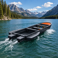 Bateaux de pêche pliables légers et écologiques en matériau PE, faciles à installer et adaptés à un usage domestique
