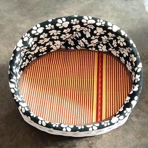 Panier pour chat en osier naturel tissé, écologique, pour salon - Maison pour animaux en osier - Product Image 3