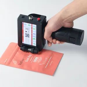 Kelier Portable Manual Handjet Inkjet Printer for Printing Expiration Date Multi Color Single Color Fast Dry Ink Quick-dry Ink