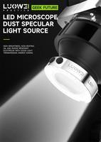 LUOWEI LW - LS01, éclairage annulaire LED polarisé pour microscope anti-éblouissement, amélioration de la qualité de l'éclairage de travail