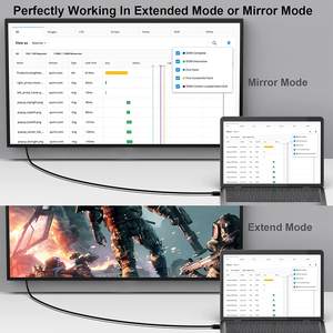 Câble <span class=keywords><strong>Mini</strong></span> <span class=keywords><strong>DisplayPort</strong></span> <span class=keywords><strong>vers</strong></span> <span class=keywords><strong>Displayport</strong></span> <span class=keywords><strong>Adaptateur</strong></span> <span class=keywords><strong>Mini</strong></span> DP <span class=keywords><strong>vers</strong></span> DP 4K <span class=keywords><strong>Thunderbolt</strong></span> 2 Compatible pour projecteur de moniteur de Surface MacBook - Product Image 4