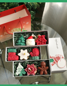 Handicraft Handmade Christmas Scented <b>Candle</b> Gift Set <b>Xmas</b> Figure Aromatherapy <b>Candle</b> Holiday Gift Box With Full Accessories - Product Image 3