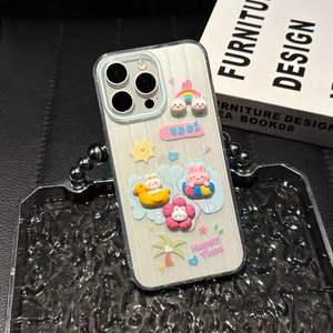 <span class=keywords><strong>Coque</strong></span> <span class=keywords><strong>de</strong></span> <span class=keywords><strong>téléphone</strong></span> portable en silicone <span class=keywords><strong>de</strong></span> luxe 3D Drip Glue Small Fish Design avec <span class=keywords><strong>coque</strong></span> <span class=keywords><strong>de</strong></span> luxe arrière - Product Image 2