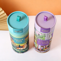 Tube en carton rond écologique de luxe pour l'emballage et le rangement d'œuvres d'art, avec couvercle à ruban