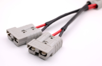 Connecteur de prise à contact en cuivre 50A, 600V, adaptateur double en Y, câble de voiture pour chariots élévateurs, transpalettes, véhicules, faisceau de câbles personnalisable