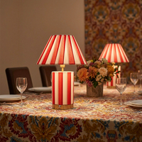 Lampe de table moderne pour restaurant, alimentée par batterie, LED, commande tactile, sans fil, 2700K, blanc chaud, décorative, réglable