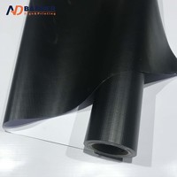 مادة 440gsm و 13 أونصة من كلوريد البولي فينيل الأبيض والأسود الخلفي/مادة Lona لإعلانيات بإضاءة خلفية مصفحة أمامية ساخنة مواد إعلانية بإضاءة خلفية