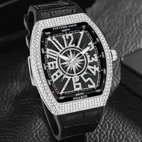 Montre de luxe de marque originale, design unique, mouvement à quartz, boîtier en acier inoxydable 20 mm, étanche, grand cadran, verre saphir