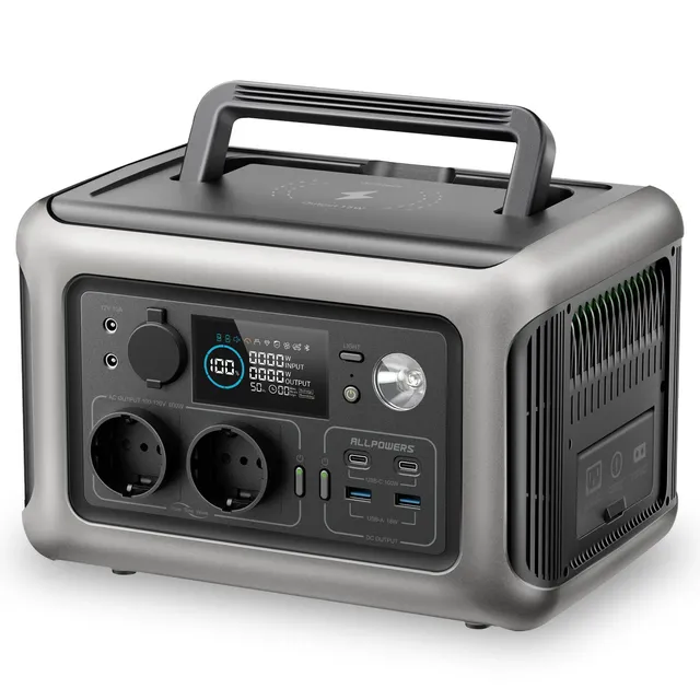Portable 600W 299WH Power Station Multifunctional Mobile Emergency Power Supply for Outdoor Use Solar Panel Car Source Options
