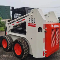 Le chargeur antidérapant Bobcat S160 d'occasion avec une puissance puissante à vendre en Chine à un prix raisonnable