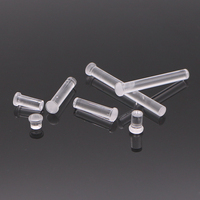 Tige en verre de quartz de 5 mm à haute pureté et haute transmission lumineuse, guide de lumière transparent, tube guide de lumière LED en matériau PC