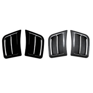 Autocollant adhésif en fibre de carbone pour sortie d'air latérale du pare-chocs avant, pour Subaru WRX STI 2008-2014, modification extérieure - Product Image 1