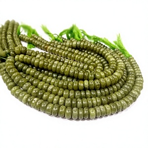 Perles de grenat Vessonite naturel, rondes, simples, 8 mm, vendues par brin de 8 pouces de long - Product Image 1