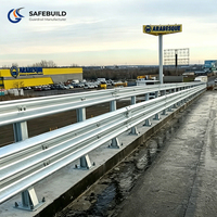 Barrière de sécurité routière en acier ondulé galvanisé à chaud de type W, réfléchissante de qualité diamant, homologuée M68, résistante aux impacts